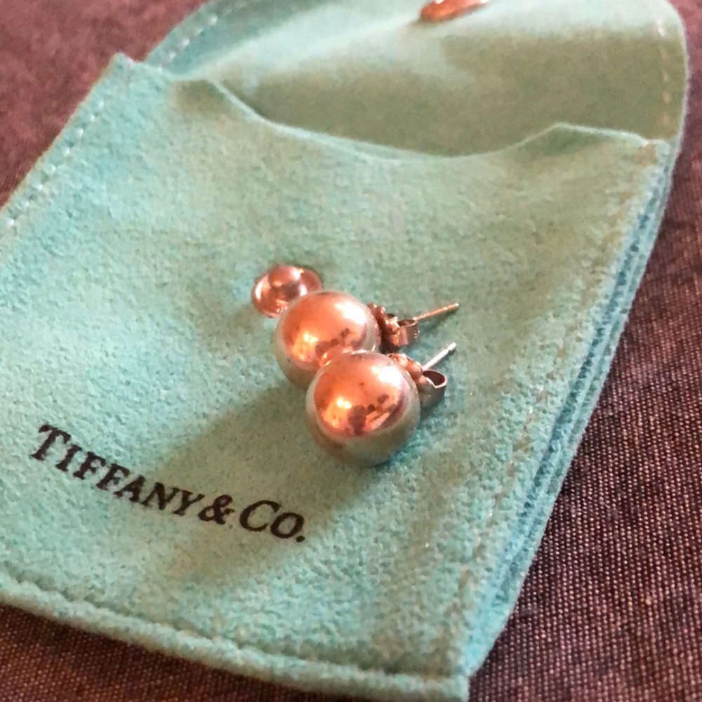 Tiffany & Co. 10mm Silver Ball Earrings